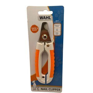 Wahl Nail Clipper For Dogs With Ergonomic Handle & Safety Lock Orange/White Stai